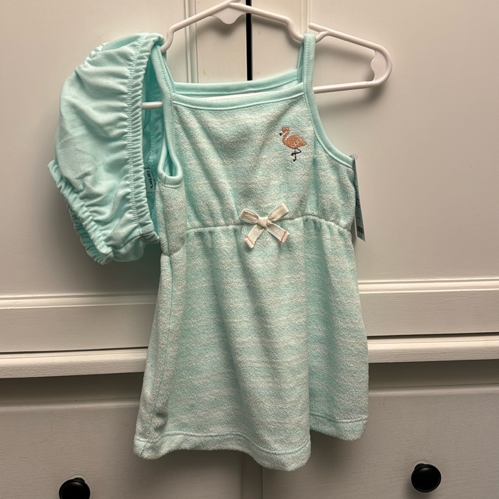 Carters 6M Swimsuit Cover w/ Diaper Cover